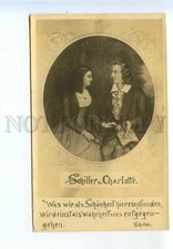 521708 SCHILLER Poet & Charlotte von Lengefeld Vintage postcard