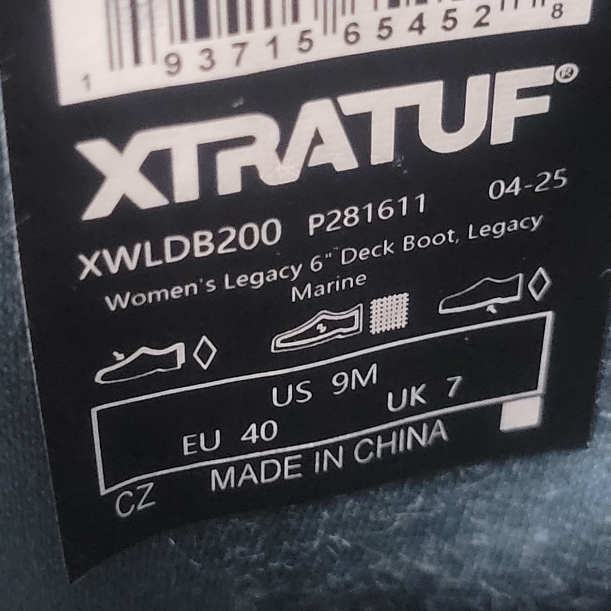 Stivali Xtratuf Legacy Marine Per Donna - Modello XWL200 - Nuovi In Scatola