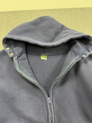 Vintage 90s Camber Hoodie Mens 2XL Blue Full Zip Up Double Face