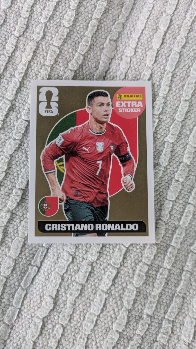 ロマンアルバム ダイナソー ポスター モーションシールカード Cristiano Ronaldo Ultra Rare Gold Extra Card Panini FIFA WORLD CUP