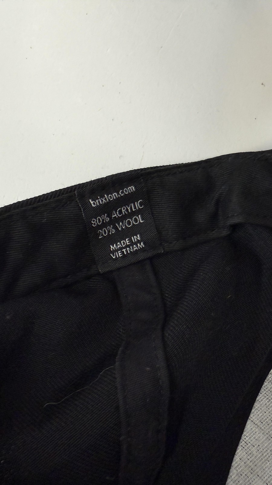 Brixton Hat Cap Snap Back Black Patch Wool Blend … - image 5