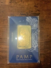 PAMP Suisse 1 oz Gold Bar 999.9 Fine 1 Ounce Gold Bar with Assay Certificate