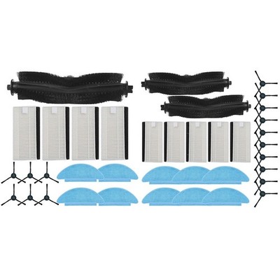 Ersatzteilset für Tikom L9000 Staubsaugerbürsten Filter und Pads