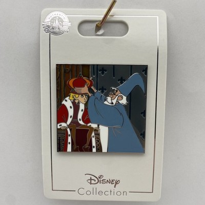 Disney Parks Pin Sword And The Stone King Arthur Crown & Merlin
