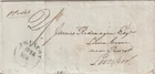 JAMAICA: Unpaid cover, Pr Packet, Spanish Town to Liverpool 1842, contents.