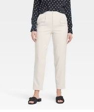 Women's High-Rise Tailored Trousers - A New Day Beige 4