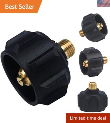 Reliable 1/4 Inch Male Pipe Thread Propane Adapter with Excess Flow Safety Cap