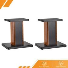 3 x Wood Speaker Stands 11.8 Inch 30cm Speaker Stand Hollowed Stands
