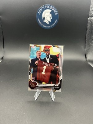 Sonny Styles Rookie 2026 Topps Now Draft Night #SSTY Card Washington Commanders