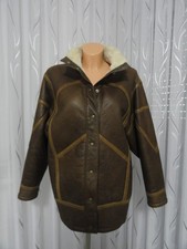 Herbst/ Winter echt Leder Lammfell Jacke, Gr. 40-42.