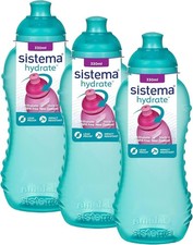 Sistema Twist 'n' Sip Squeeze Kids Water Bottle Leakproof Bpa-330 Ml (Pack of 3)