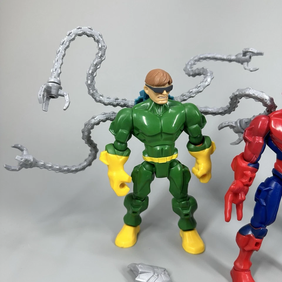 Figuras de acción Marvel Super Hero Mashers Spider-Man Doc Ock y Duende Verde 6" Foto 2 de 4