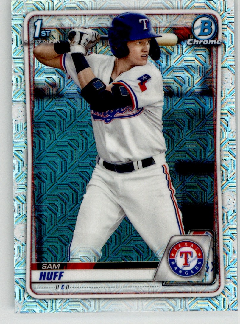 Sam Huff 2020 Bowman Chrome Prospects Mojo Refractor BCP-33 Texas Rangers
