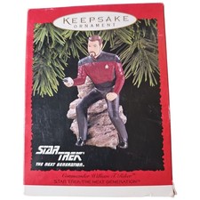 Hallmark Keepsake Ornament Star Trek Next Generation TNG William T Riker 1996