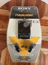 Sony Walkman SRF-36 /BM FM Stereo Portable Radio w/ Headphones   NEW