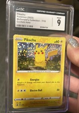 Pikachu Pokemon (2022) McDonald’s Collection - 7/15 Confetti Holo CGC Mint 9 on eBay