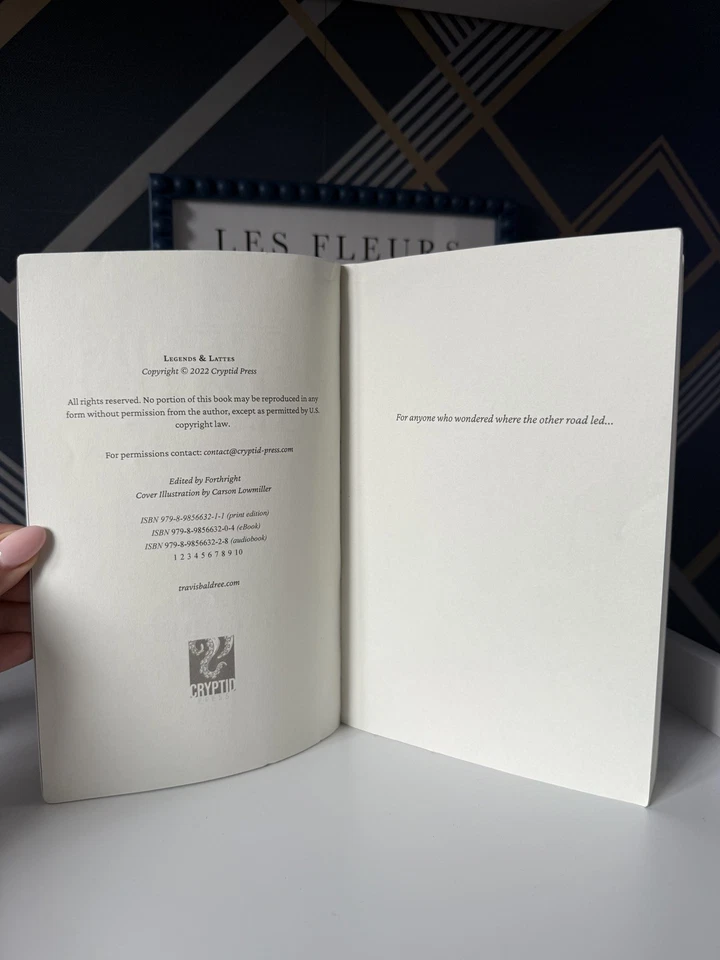 TRUE 1ST EDITION & PRINT CRYPTID PRESS 2022 Travis Baldree LEGENDS & LATTES !  - Image 4 of 4