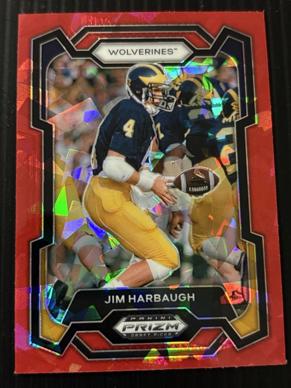 2024 Panini Prizm Draft Picks - Jim Harbaugh #50 Red Ice Prizm