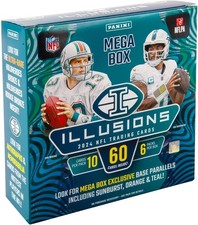 2024 Panini Illusions Football Trading Cards Mega Box Multicolor 