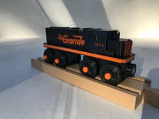 EMD GP40-2  Rio Grande #3714 - Wooden Railroad Compatible, 3D Print