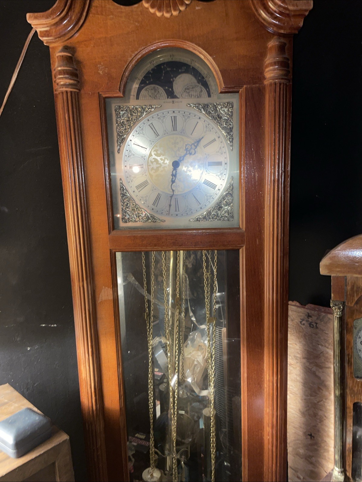 Old Great Grandfather Grandfather Clock Clockmaker Clockmaker Antique Clock
