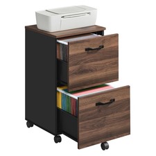 VASAGLE 2 Drawer Filing Cabinet Mobile File Cabinet for Home Office Printer