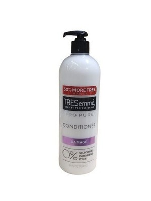 Tresemme Pro Pure Damage Silicone Free Conditioner, 24 fl oz, BONUS BOTTLE
