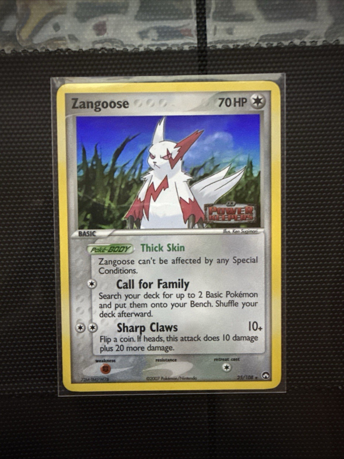 Zangoose 25/108 Power Keepers Pokemon Stamped Reverse Holo Rare NM