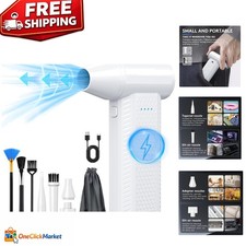 Electric Air Duster - 130000RPM Cordless Duster with 4 Speeds - USB Rechargeable