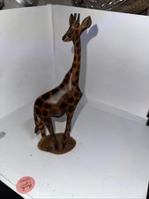 Vintage Handcrafted Wooden Giraffe 8.5”