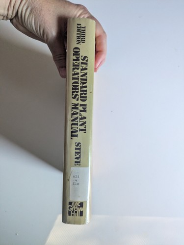 Standard Plant Operators Manual Hardcover Elonka Third Edition 3rd 1980 Diagrams - Picture 24 of 24