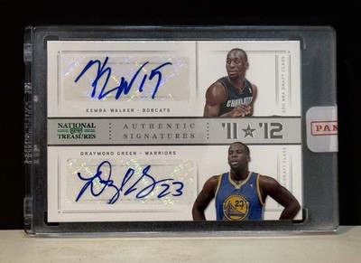 2012-13 National Treasures Draymond Green RC Kemba Walker Dual Auto # 10/10