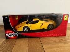 Hot Wheels 1/18 Ferrari Enzo Yellow Metal Collection Car Model Unopened
