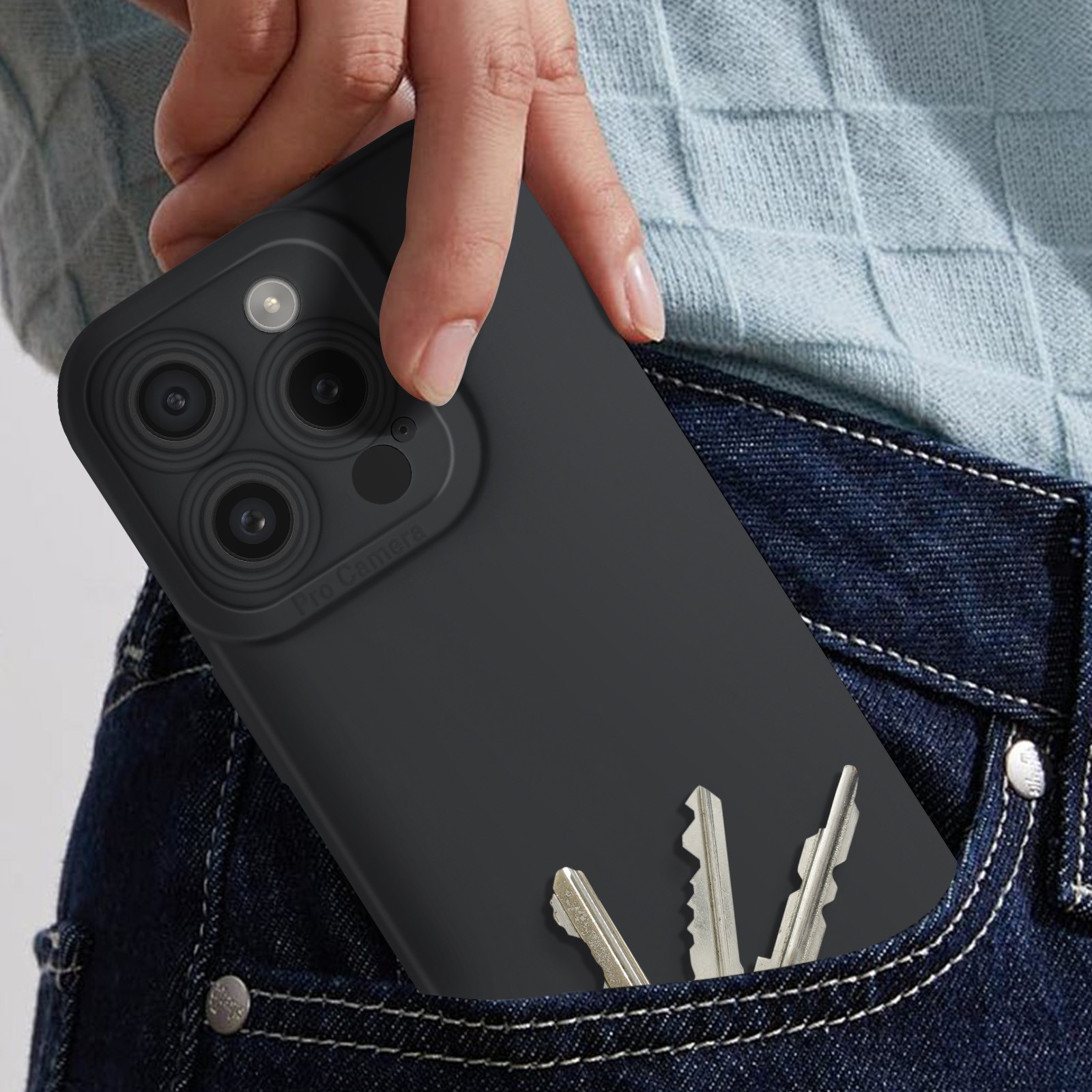 Coque iPhone 15 Pro Max Avizar antichoc protégeant l'objectif photo - 3