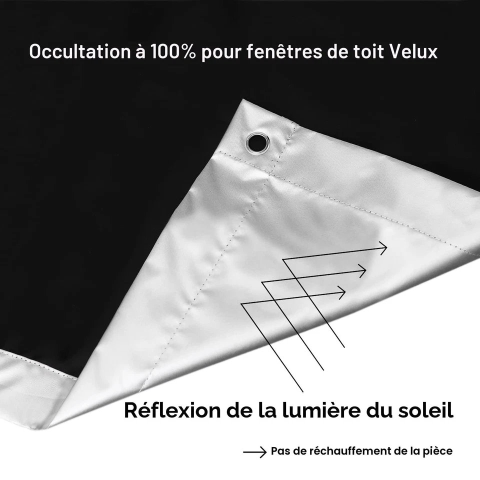 johgee Store Occultant Velux 60x120cm - Protection Solaire Thermique - Photo 3/4