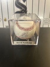 David Aardsma Signed Autograph Official ROMLB Baseball with Display Case