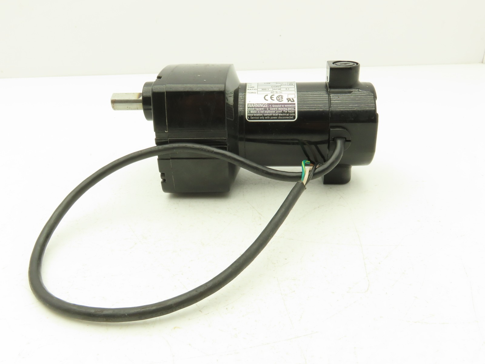 Bodine Electric 24A2BEPM-D5 Inline DC Gearmotor 300:1 Ratio 1/29Hp 8.3rpm 130VDC