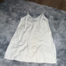 A New Day Women's White Full Slip Size M Adjustable Straps