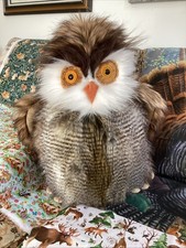 Plush Big Owl,  Forrest O  Whoolahey,  Handmade By J.R. Diggs