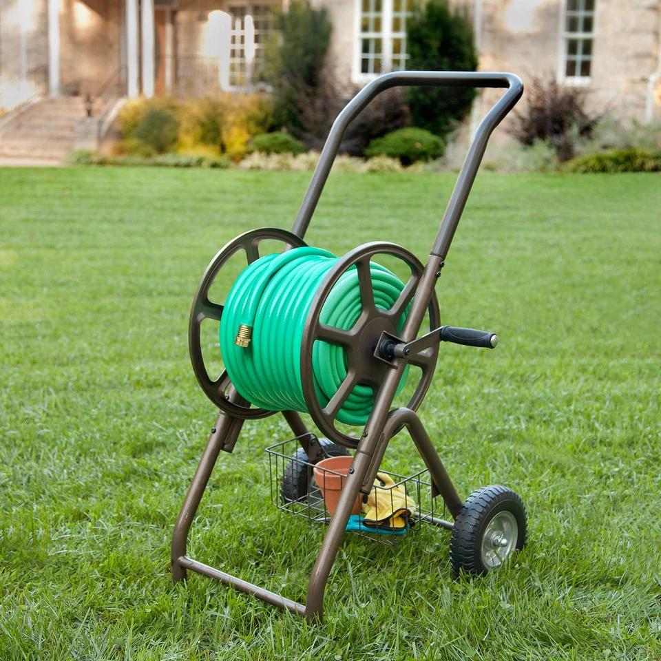 Products 302 Two Wheel Hose Cart, Bronze - Image 3 of 3