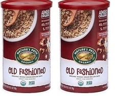 2 Pack Nature's Path Organic Old Fashioned Oatmeal, Whole Grain Non-GMO, 18oz