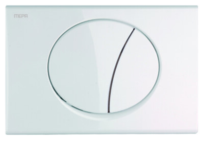Mepa Betätigungsplatte Toilette MEPAsun weiß 2-Mengen Typ A31/B31 245x165 mm
