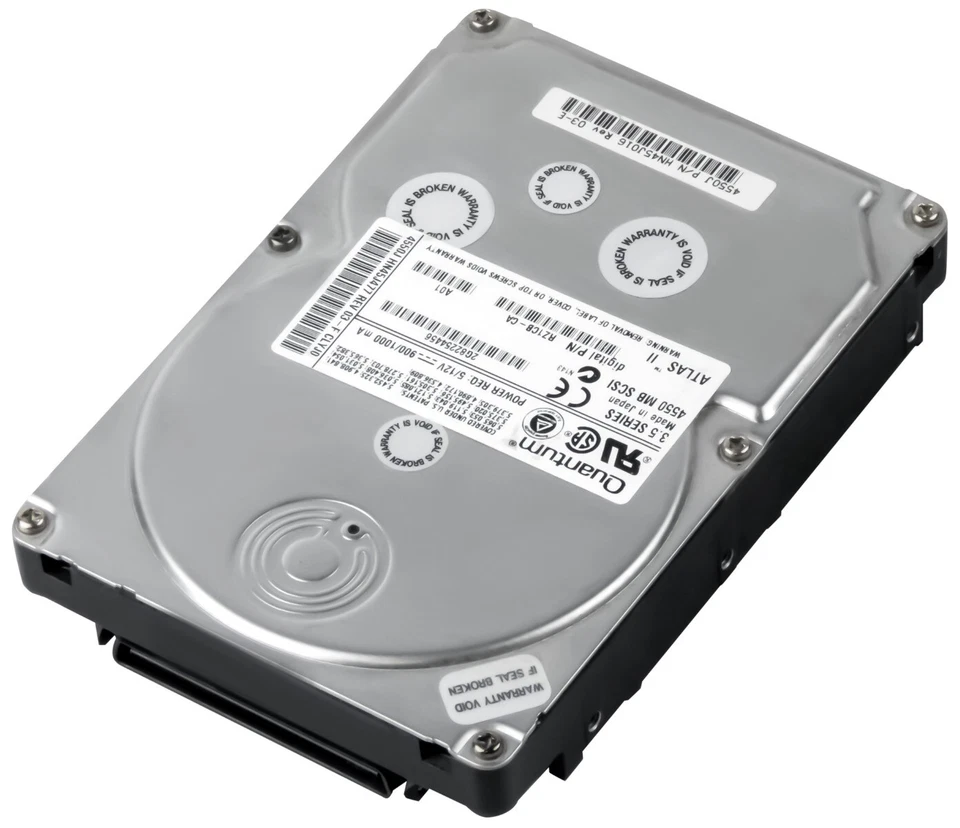 Hard Drive Quantum RZ1CB-CA 4.5GB SCSI 80-PIN 3.5'' HN45J477 - Image 3 of 3