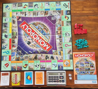 Monopoly Here & Now World Edition Electronic Banking Parker Brothers Hasbro 2008