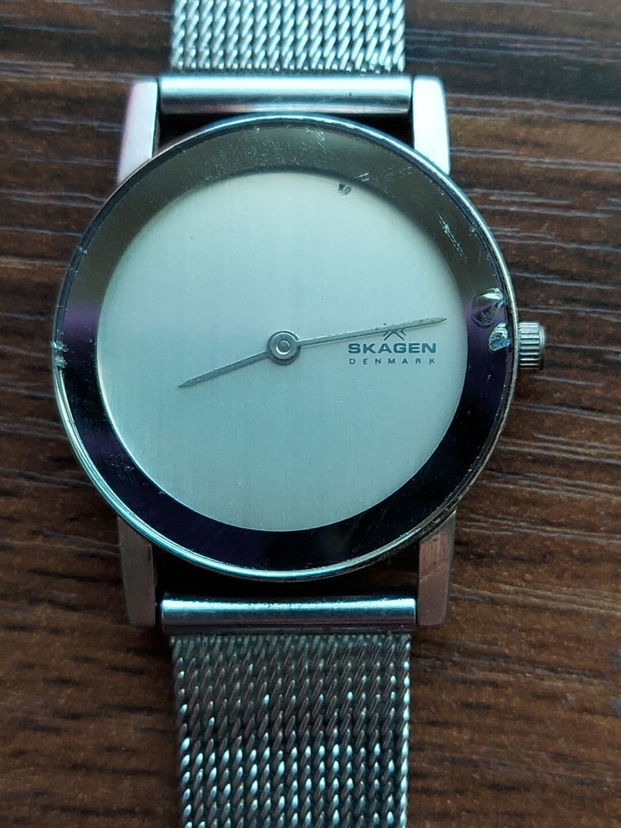 Skagen Womens 39SSS Quartz Watch Mesh Band Grey | eBay
