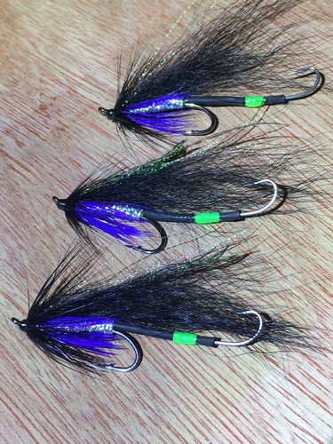 sea trout flies Fly Fishing Dark Blue/black. Tied To Order ….. - Picture 2 of 10