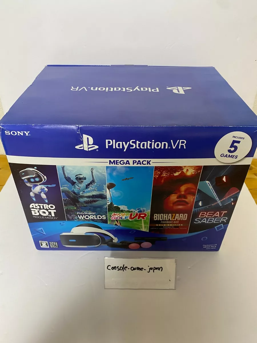 Sony PlayStation VR MEGA PACK PS4 CUHJ-16010 Game Camera Controller Used