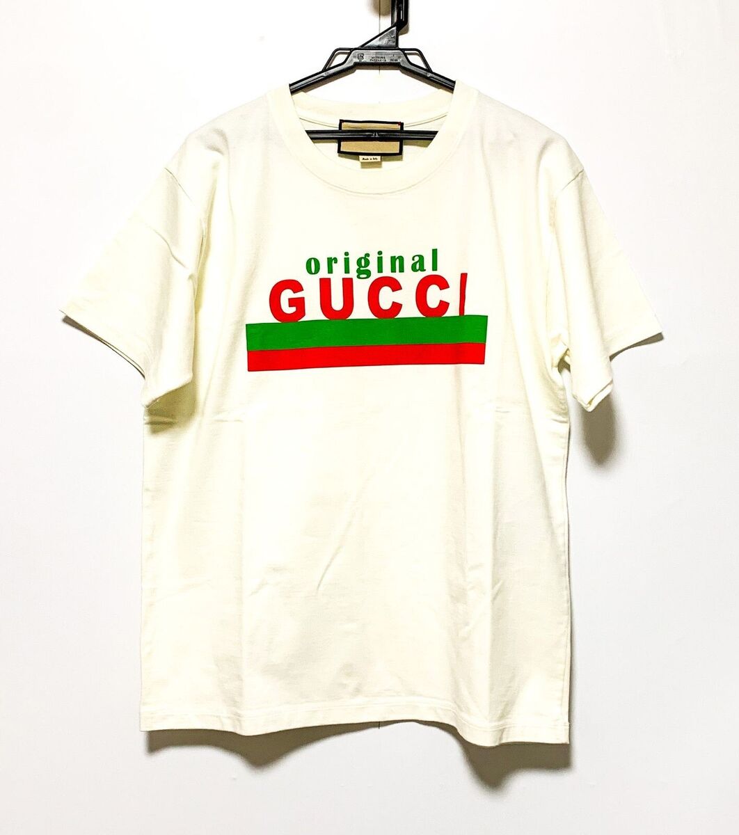 Gucci 616036 T Shirt Original Print White XS Size Used From Gucci 616036 T Shirt Original Print White XS Size Used From