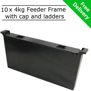 10 X 4kg Inside Bee Hive Feeder Frame With Cap Ladders Beekeeping