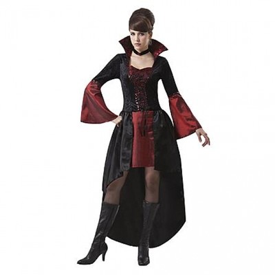 Vampir-Königin Kostüm Für Damen - Gr. M (38-40), Halloween Horror Lady Dracula Verkleidung